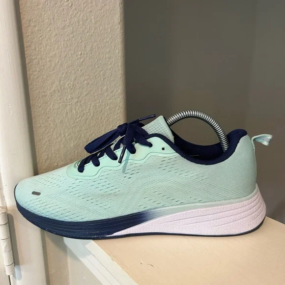 Z by Zella Lifestyle Lace-up Knit Running Shoe  Aqua/Blue Women’s Size 10 - Picture 4 of 9